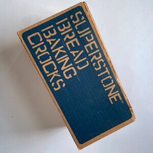 Vintage SASSAFRAS Superstone Bread Baking Crocks, Pair